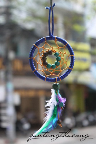Dreamcatcher dây dù màu xanh dương